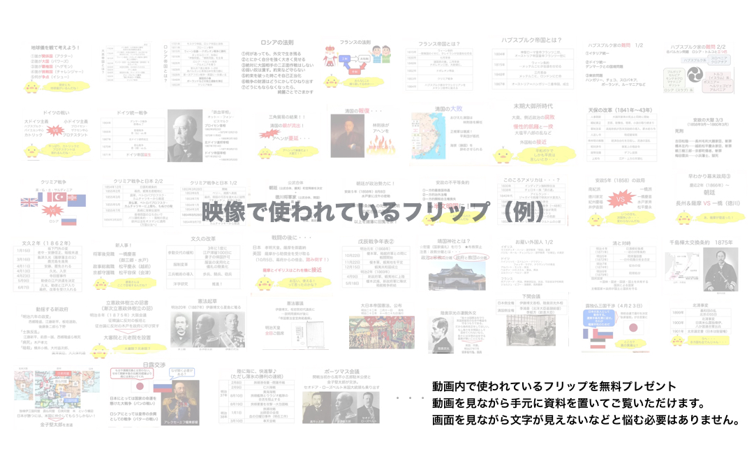 映像で使われているフリップ